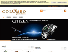 Tablet Screenshot of colombogioielleria.com